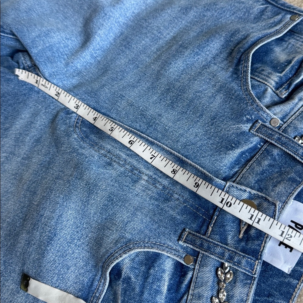 Anthropology | PAIGE Sasha Embellished High-Rise Wide-Leg Jeans | 27 - Picture 11 of 17